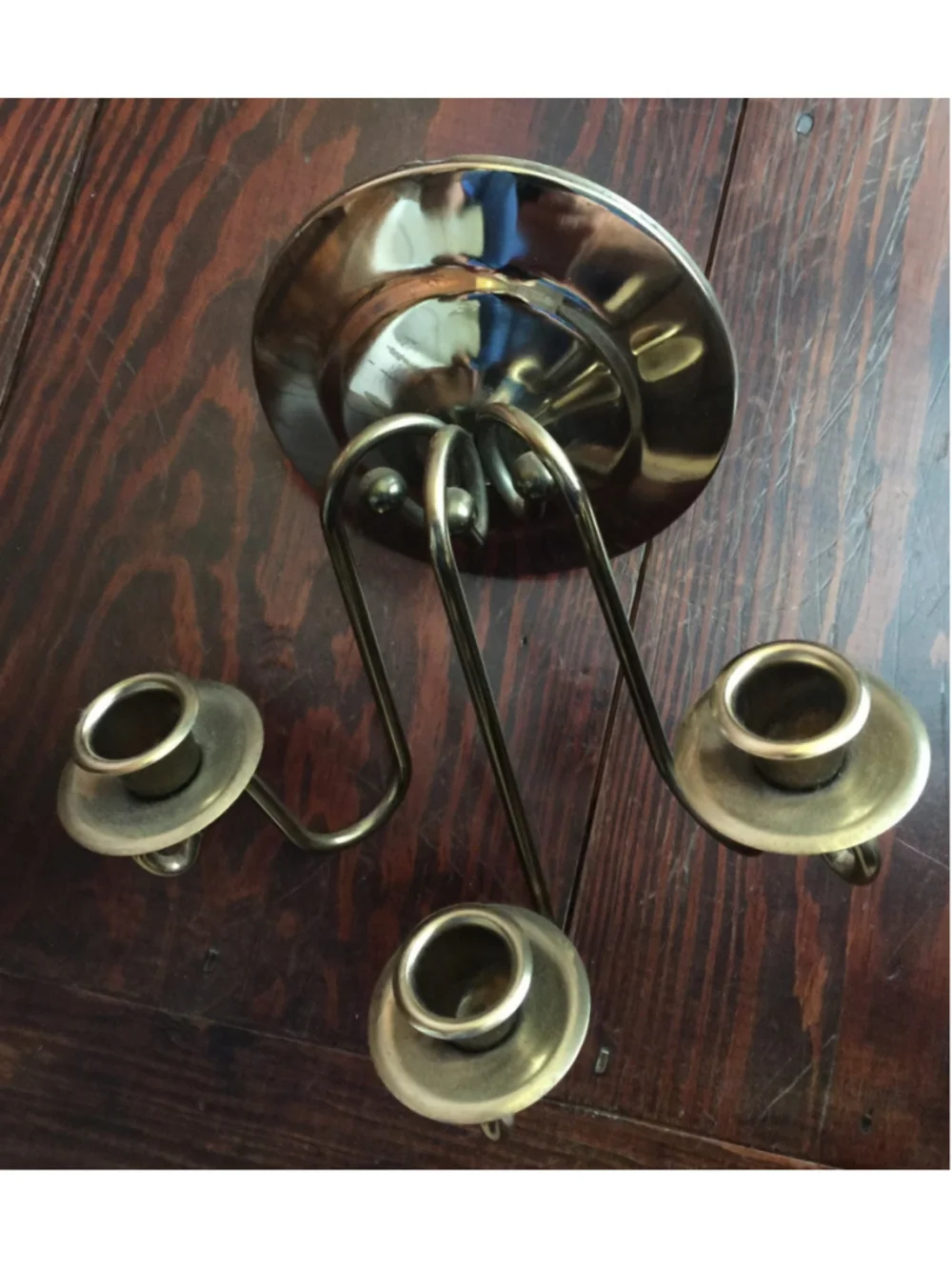 Vtg Pair Brass plate Wall Sconce Candle Holders W/Etched Glass Globes
